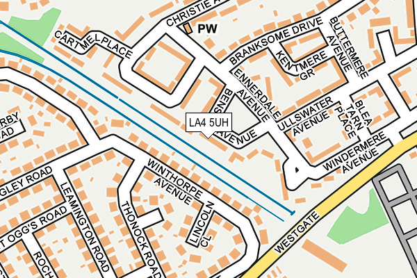 LA4 5UH map - OS OpenMap – Local (Ordnance Survey)