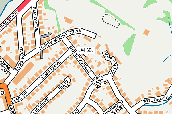 LA4 6DJ map - OS OpenMap – Local (Ordnance Survey)