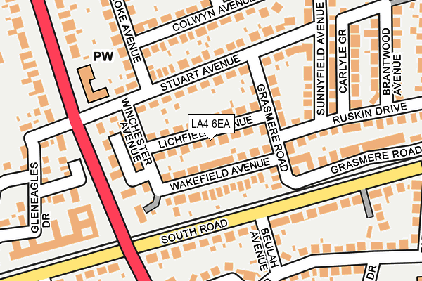 Map of LORNA AND MIKE RENTAL LTD. at local scale