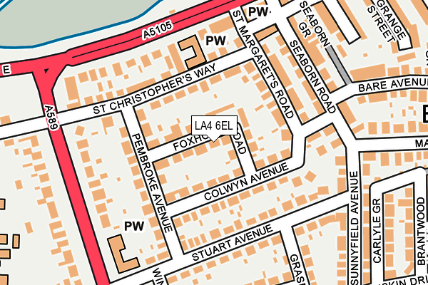LA4 6EL map - OS OpenMap – Local (Ordnance Survey)