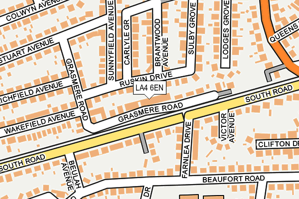 LA4 6EN map - OS OpenMap – Local (Ordnance Survey)