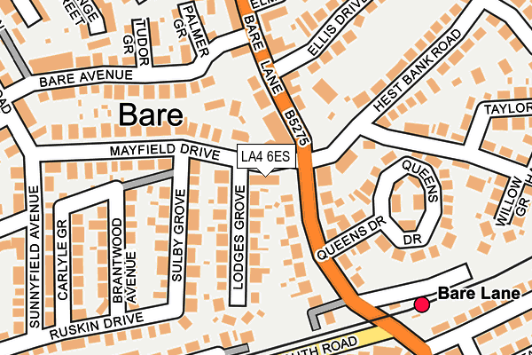 LA4 6ES map - OS OpenMap – Local (Ordnance Survey)