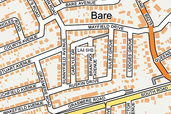 LA4 6HB map - OS OpenMap – Local (Ordnance Survey)