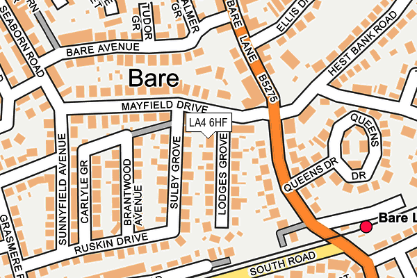 LA4 6HF map - OS OpenMap – Local (Ordnance Survey)