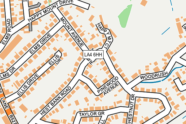 LA4 6HH map - OS OpenMap – Local (Ordnance Survey)