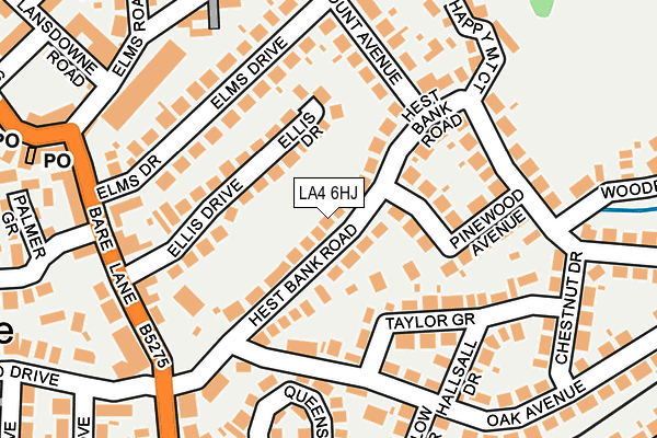 LA4 6HJ map - OS OpenMap – Local (Ordnance Survey)
