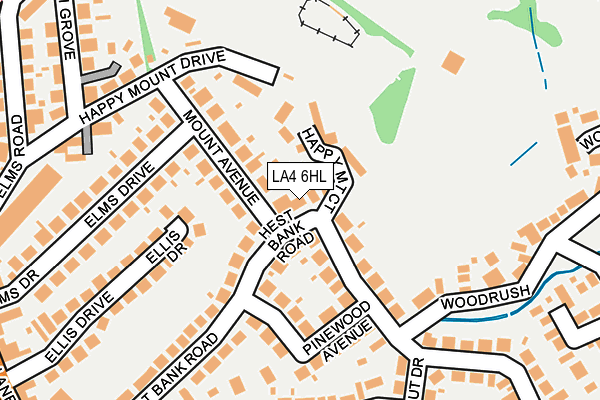 LA4 6HL map - OS OpenMap – Local (Ordnance Survey)