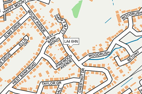 LA4 6HN map - OS OpenMap – Local (Ordnance Survey)