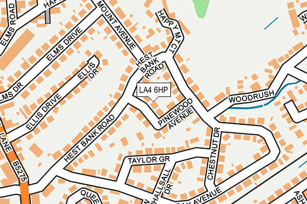 LA4 6HP map - OS OpenMap – Local (Ordnance Survey)
