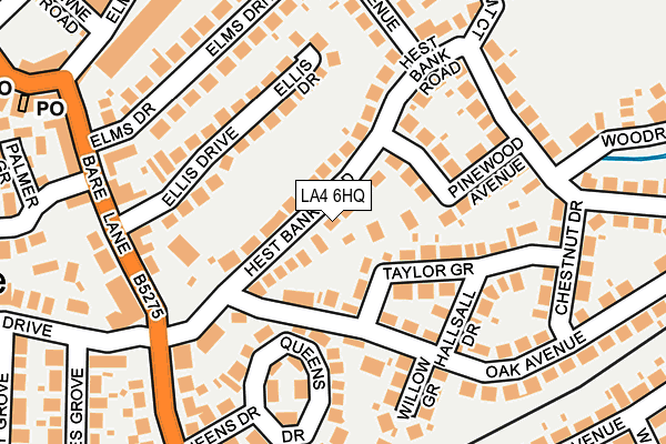 LA4 6HQ map - OS OpenMap – Local (Ordnance Survey)