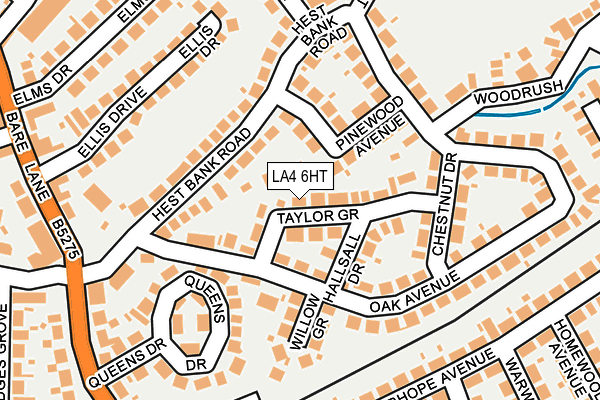 LA4 6HT map - OS OpenMap – Local (Ordnance Survey)