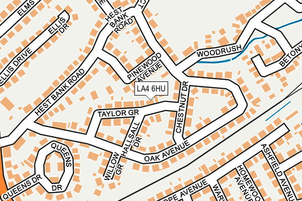 LA4 6HU map - OS OpenMap – Local (Ordnance Survey)
