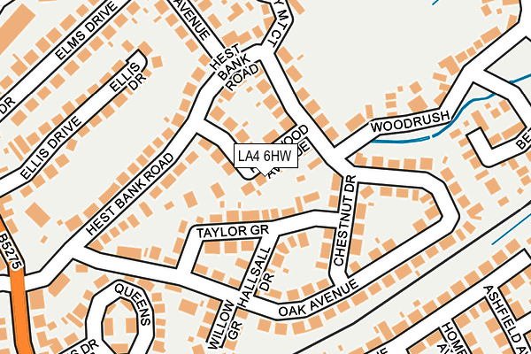 LA4 6HW map - OS OpenMap – Local (Ordnance Survey)