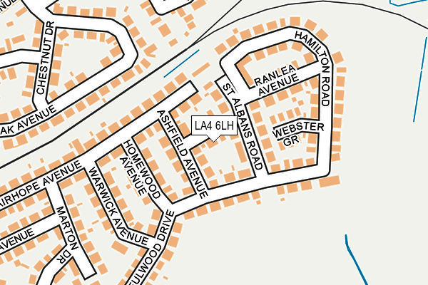 LA4 6LH map - OS OpenMap – Local (Ordnance Survey)