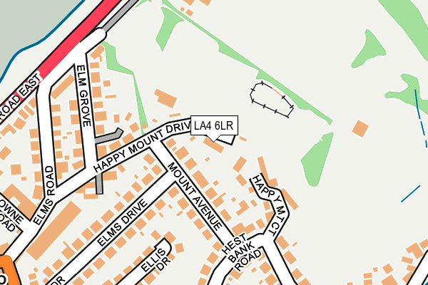 LA4 6LR map - OS OpenMap – Local (Ordnance Survey)