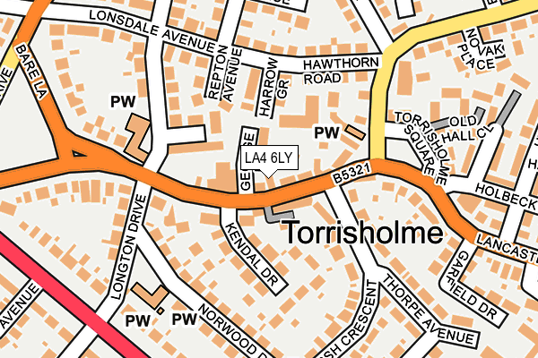 Map of TOCAS LIMITED at local scale
