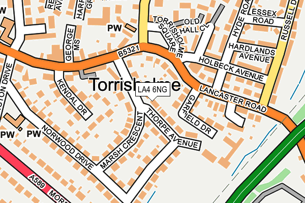 LA4 6NG map - OS OpenMap – Local (Ordnance Survey)