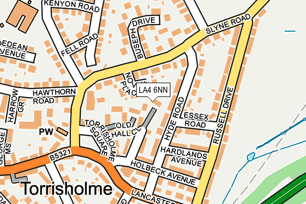 LA4 6NN map - OS OpenMap – Local (Ordnance Survey)