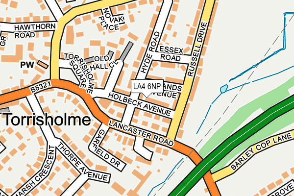 LA4 6NP map - OS OpenMap – Local (Ordnance Survey)