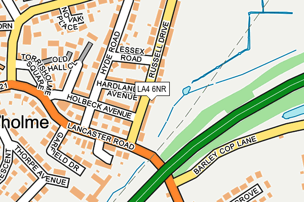 LA4 6NR map - OS OpenMap – Local (Ordnance Survey)