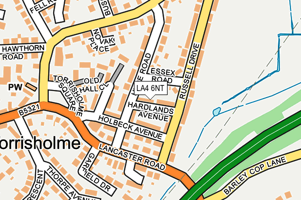 LA4 6NT map - OS OpenMap – Local (Ordnance Survey)