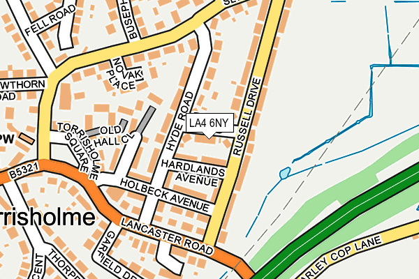 LA4 6NY map - OS OpenMap – Local (Ordnance Survey)