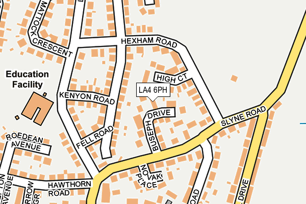 LA4 6PH map - OS OpenMap – Local (Ordnance Survey)