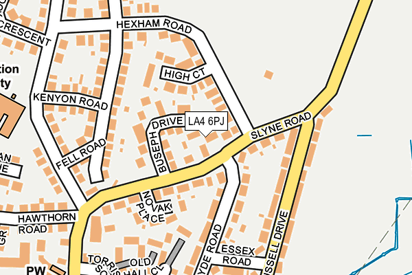 LA4 6PJ map - OS OpenMap – Local (Ordnance Survey)
