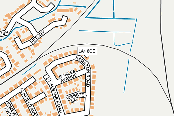 LA4 6QE map - OS OpenMap – Local (Ordnance Survey)