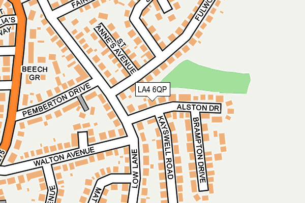 LA4 6QP map - OS OpenMap – Local (Ordnance Survey)