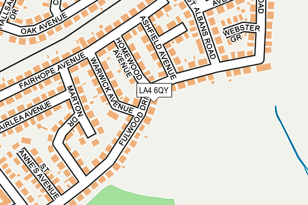 LA4 6QY map - OS OpenMap – Local (Ordnance Survey)