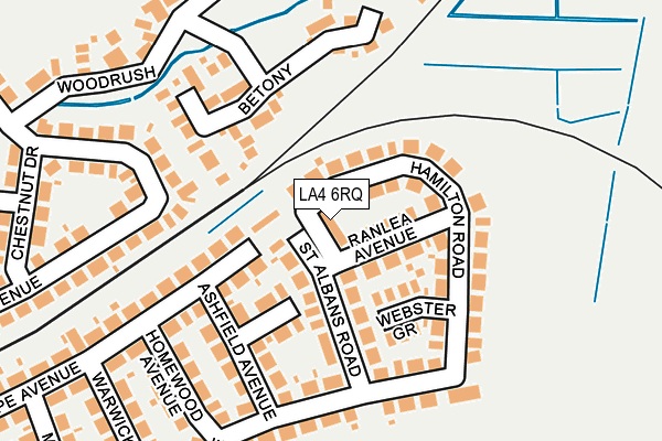 LA4 6RQ map - OS OpenMap – Local (Ordnance Survey)