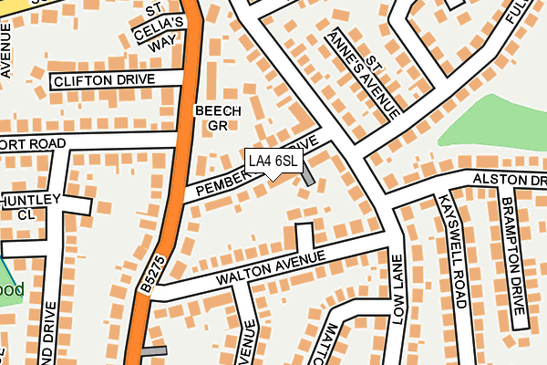 LA4 6SL map - OS OpenMap – Local (Ordnance Survey)