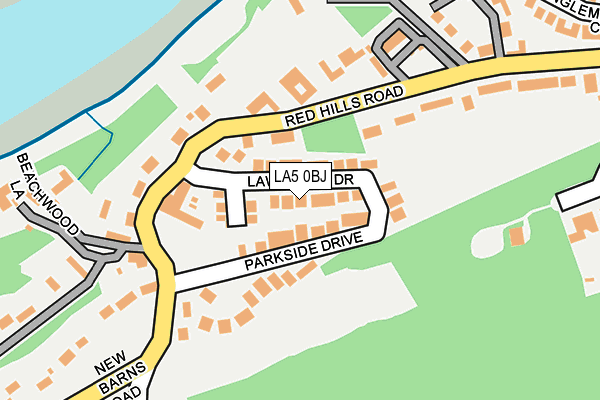 LA5 0BJ map - OS OpenMap – Local (Ordnance Survey)