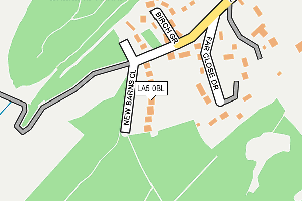 LA5 0BL map - OS OpenMap – Local (Ordnance Survey)