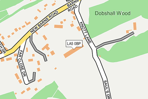 LA5 0BP map - OS OpenMap – Local (Ordnance Survey)