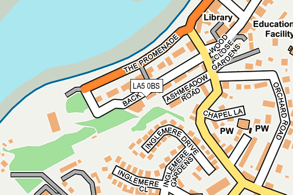 LA5 0BS map - OS OpenMap – Local (Ordnance Survey)