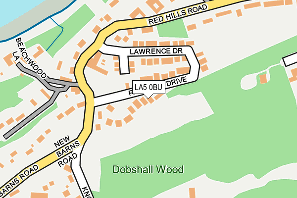 LA5 0BU map - OS OpenMap – Local (Ordnance Survey)