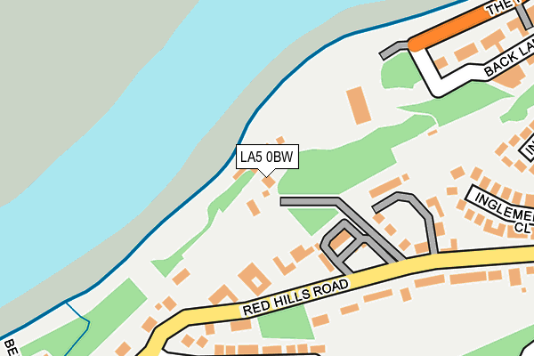 LA5 0BW map - OS OpenMap – Local (Ordnance Survey)