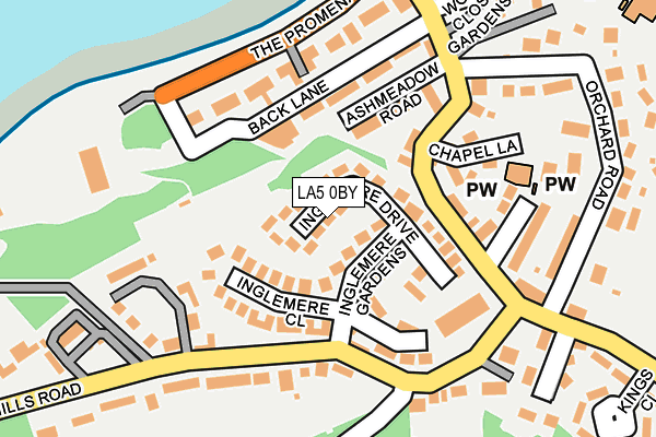 LA5 0BY map - OS OpenMap – Local (Ordnance Survey)