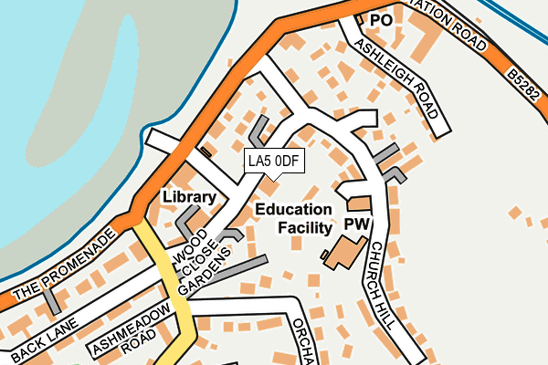 LA5 0DF map - OS OpenMap – Local (Ordnance Survey)