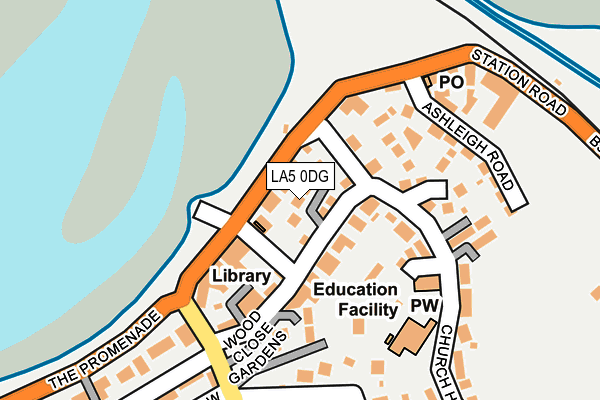 LA5 0DG map - OS OpenMap – Local (Ordnance Survey)