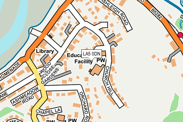 LA5 0DN map - OS OpenMap – Local (Ordnance Survey)