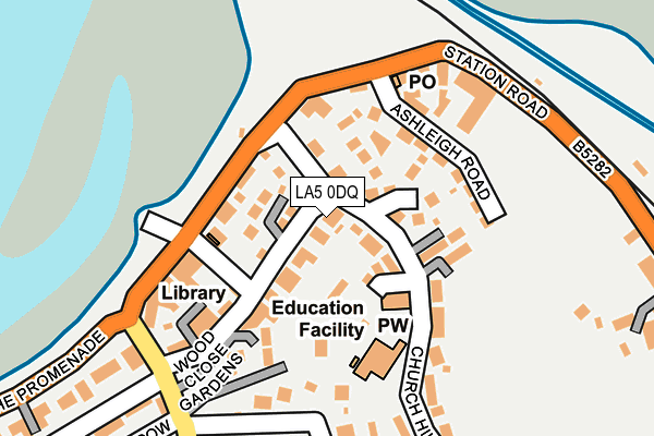 LA5 0DQ map - OS OpenMap – Local (Ordnance Survey)