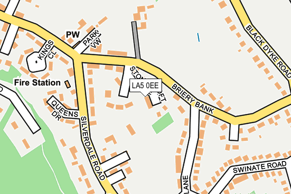 LA5 0EE map - OS OpenMap – Local (Ordnance Survey)