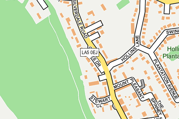 LA5 0EJ map - OS OpenMap – Local (Ordnance Survey)