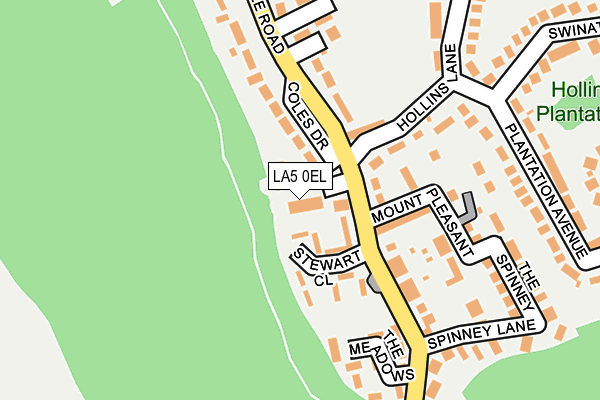 LA5 0EL map - OS OpenMap – Local (Ordnance Survey)