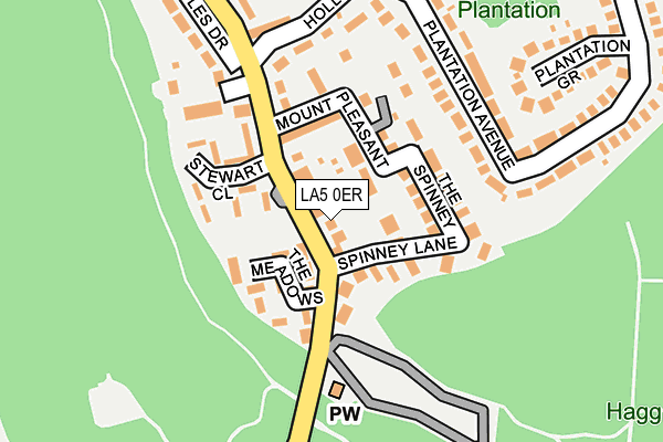 LA5 0ER map - OS OpenMap – Local (Ordnance Survey)