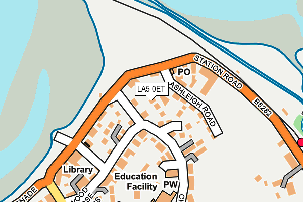 LA5 0ET map - OS OpenMap – Local (Ordnance Survey)