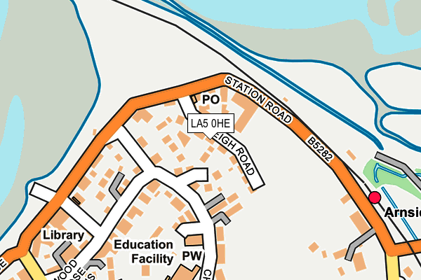 LA5 0HE map - OS OpenMap – Local (Ordnance Survey)